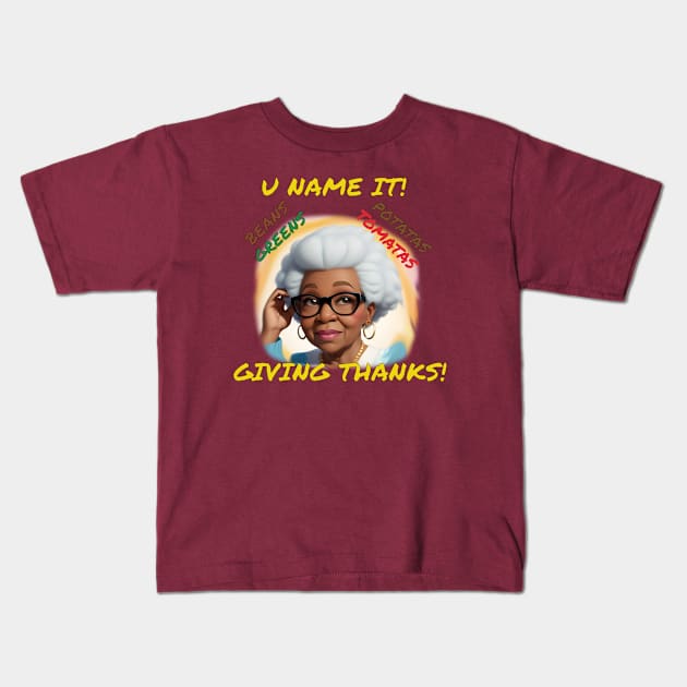 U NAME IT (GRANDMOM) Kids T-Shirt by PeaceOfMind